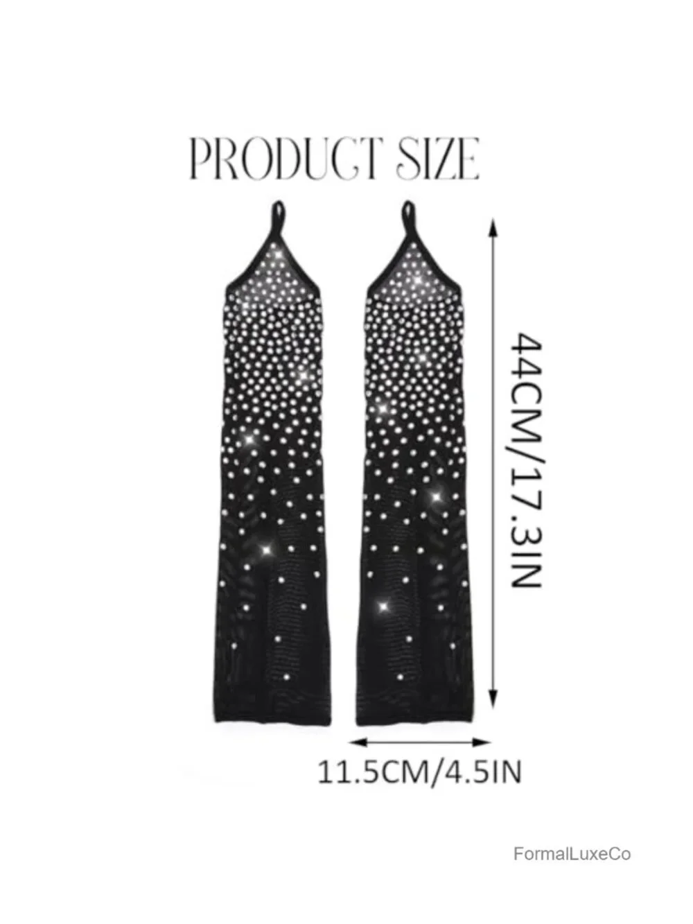 Rhinestone Fingerless Gloves Long Evening Party Arm Sleeves Sparkly Cosplay